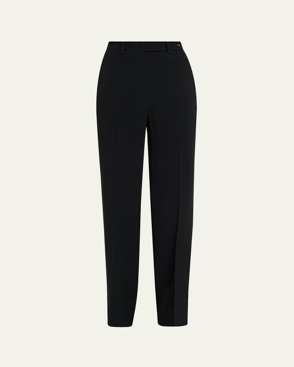 Pleated Wide-Leg Trousers